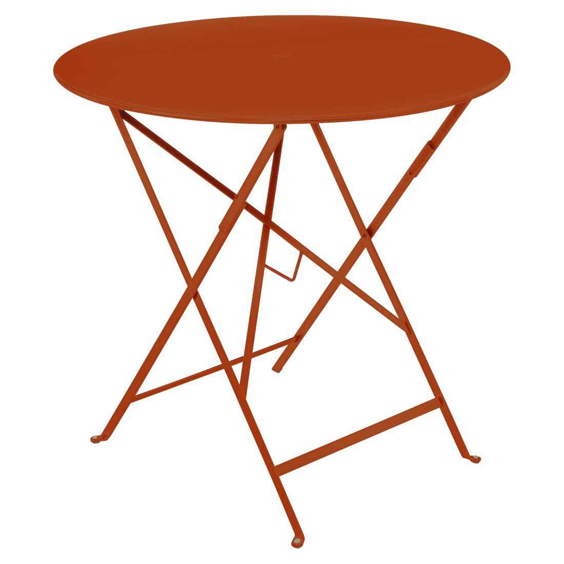TABLE RONDE BISTRO Ø 77 CM FERMOB Orange confite
