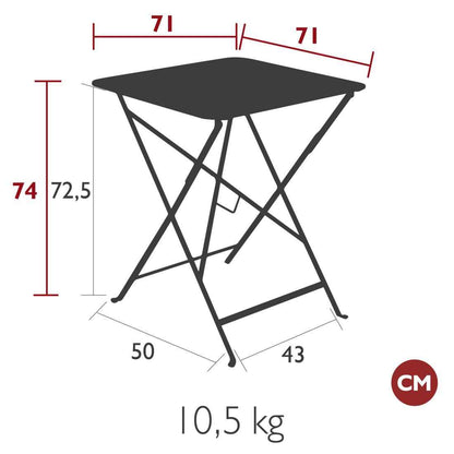 TABLE BISTRO 71 X 71 CM FERMOB
