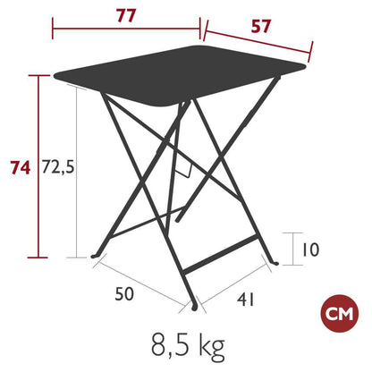 TABLE BISTRO 77 X 57 CM FERMOB