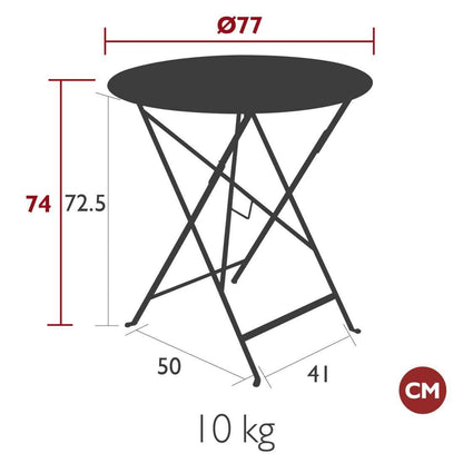 TABLE RONDE BISTRO Ø 77 CM FERMOB