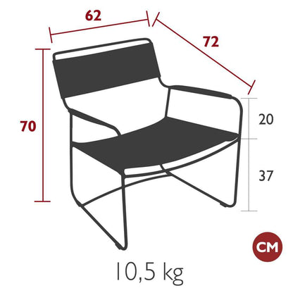 FAUTEUIL BAS CUIR SURPRISING FERMOB