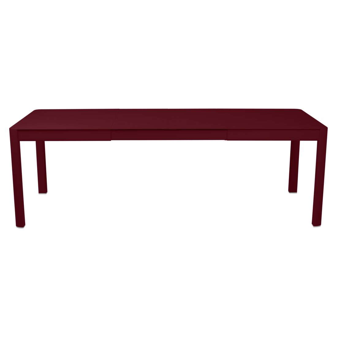 TABLE 2 ALLONGES RIBAMBELLE 149/234 X 100 CM FERMOB Cerise noire