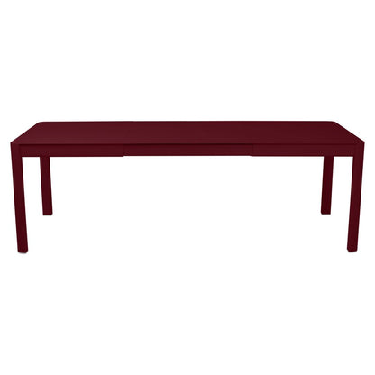TABLE 2 ALLONGES RIBAMBELLE 149/234 X 100 CM FERMOB Cerise noire