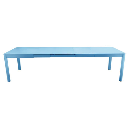 TABLE 3 ALLONGES XL RIBAMBELLE 149/299 X 100 CM FERMOB Bleu maya