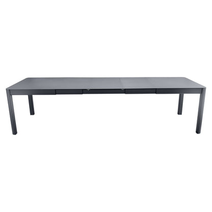 TABLE 3 ALLONGES XL RIBAMBELLE 149/299 X 100 CM FERMOB Carbone