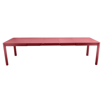 TABLE 3 ALLONGES XL RIBAMBELLE 149/299 X 100 CM FERMOB Piment