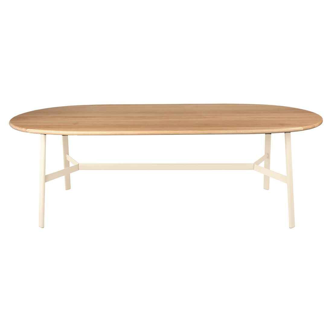 TABLE CHÊNE OVALE SO'O 220 X 95 CM FERMOB Beige latte
