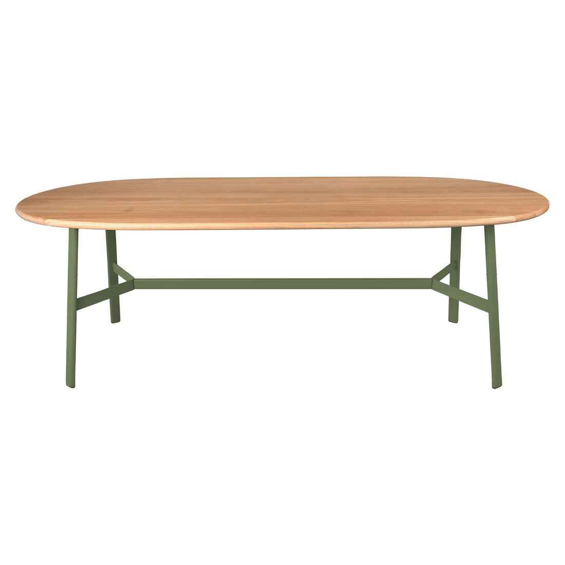 TABLE CHÊNE OVALE SO'O 220 X 95 CM FERMOB Cactus