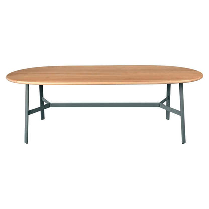 TABLE CHÊNE OVALE SO'O 220 X 95 CM FERMOB Gris orage