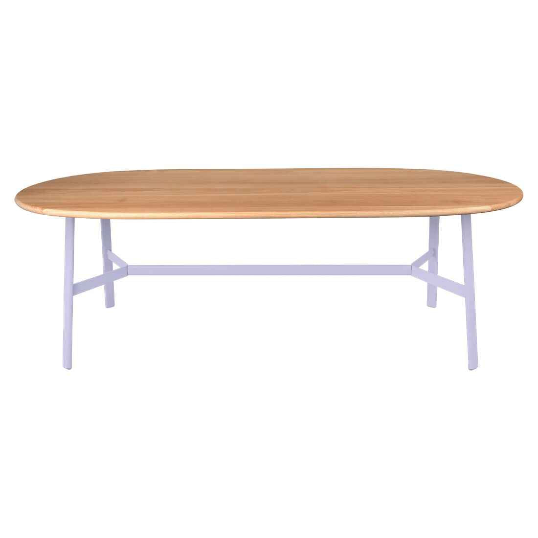 TABLE CHÊNE OVALE SO'O 220 X 95 CM FERMOB Guimauve
