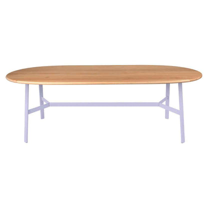 TABLE CHÊNE OVALE SO'O 220 X 95 CM FERMOB Guimauve