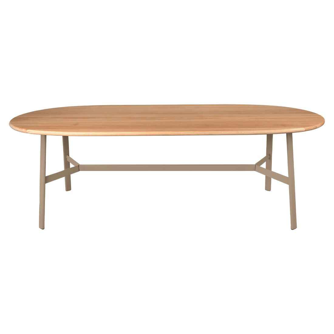 TABLE CHÊNE OVALE SO'O 220 X 95 CM FERMOB Muscade