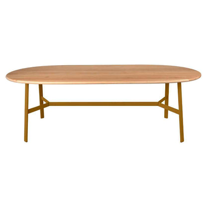 TABLE CHÊNE OVALE SO'O 220 X 95 CM FERMOB Pain d'épices