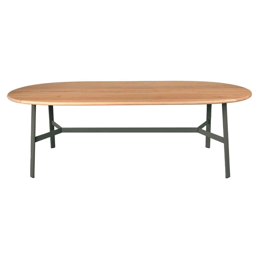 TABLE CHÊNE OVALE SO'O 220 X 95 CM FERMOB Romarin