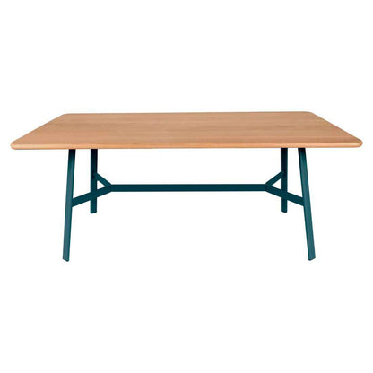 TABLE CHÊNE SO'O 180 x 90 CM FERMOB Bleu acapulco