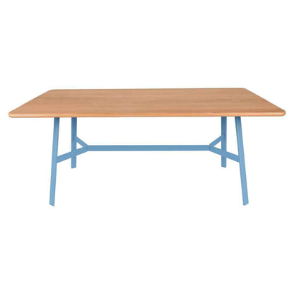 TABLE CHÊNE SO'O 180 x 90 CM FERMOB Bleu maya