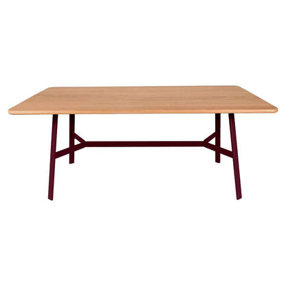 TABLE CHÊNE SO'O 180 x 90 CM FERMOB Cerise noire
