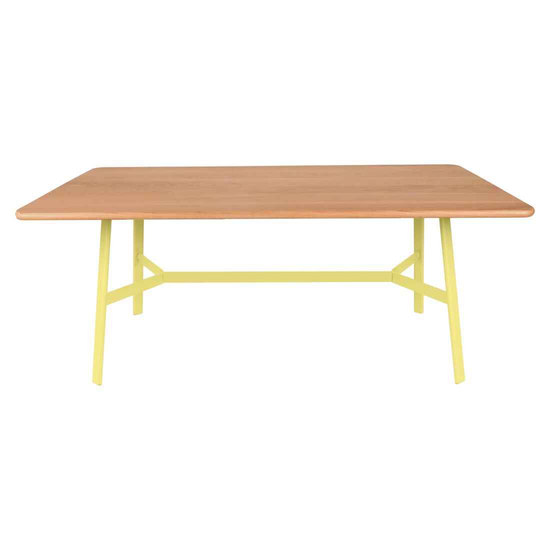 TABLE CHÊNE SO'O 180 x 90 CM FERMOB Citron givré