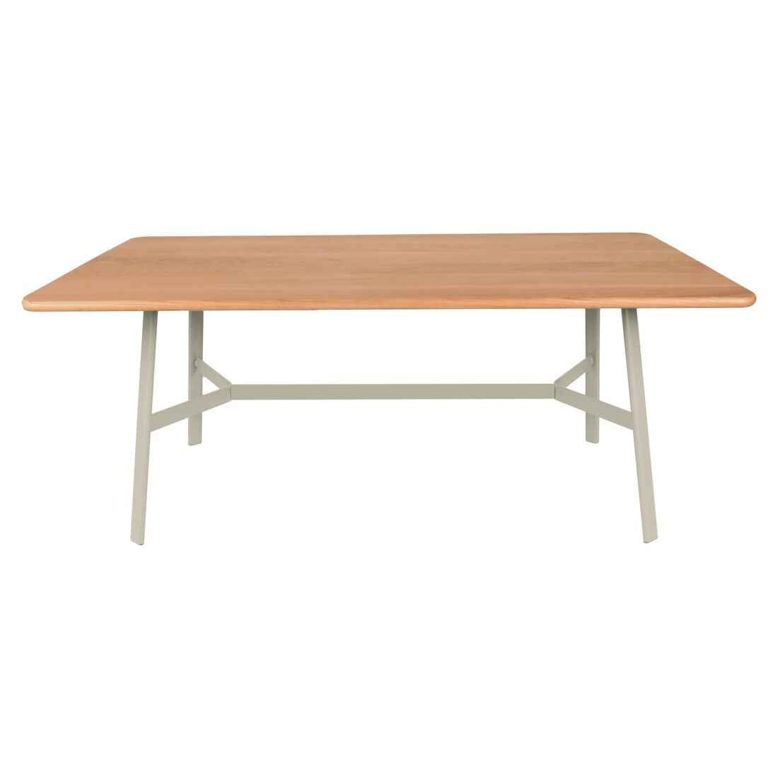 TABLE CHÊNE SO'O 180 x 90 CM FERMOB Gris argile