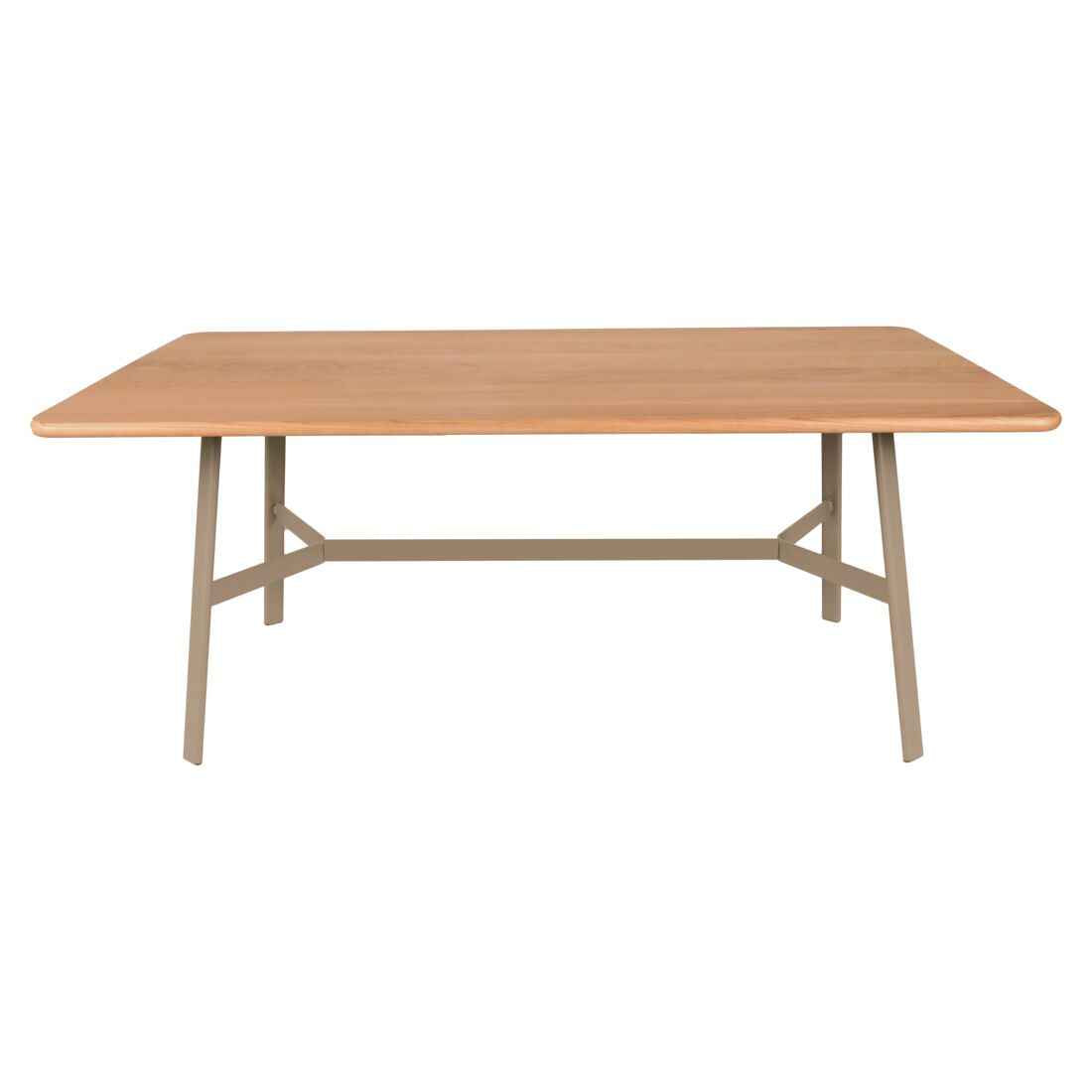 TABLE CHÊNE SO'O 180 x 90 CM FERMOB Ocre rouge