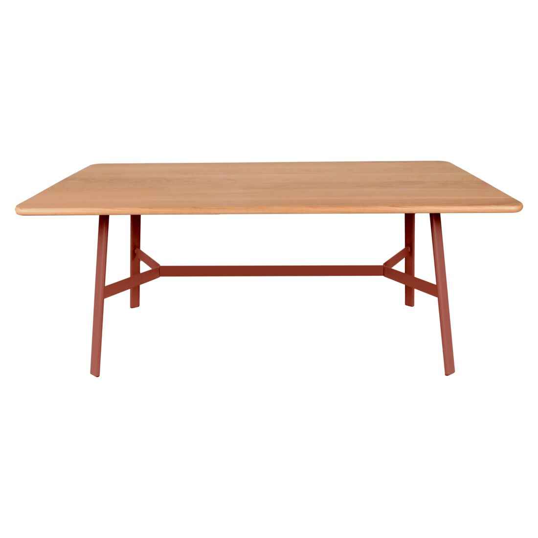 TABLE CHÊNE SO'O 180 x 90 CM FERMOB Orange confite