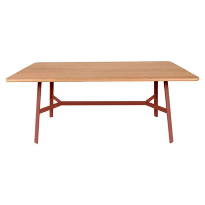TABLE CHÊNE SO'O 180 x 90 CM FERMOB Orange confite