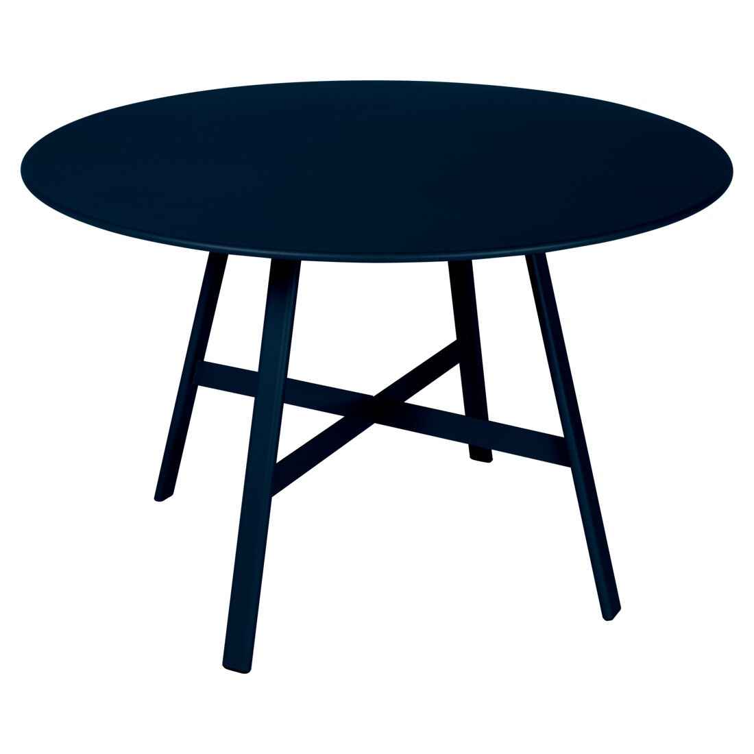 TABLE SO'O Ø 117 CM FERMOB Bleu abysse