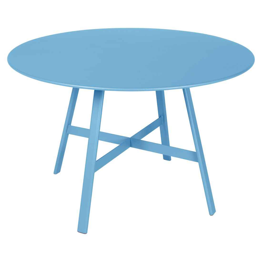 TABLE SO'O Ø 117 CM FERMOB Bleu maya