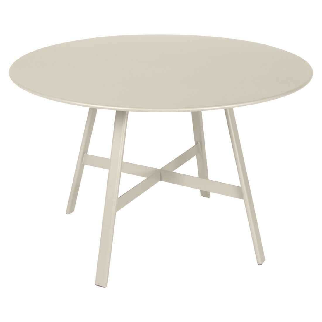 TABLE SO'O Ø 117 CM FERMOB Gris argile