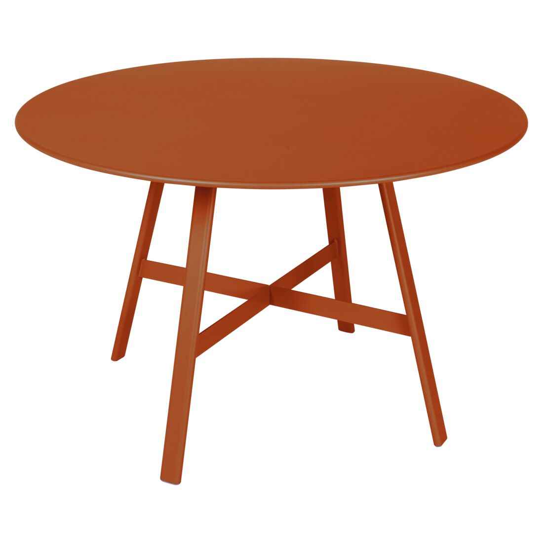 TABLE SO'O Ø 117 CM FERMOB Orange confite