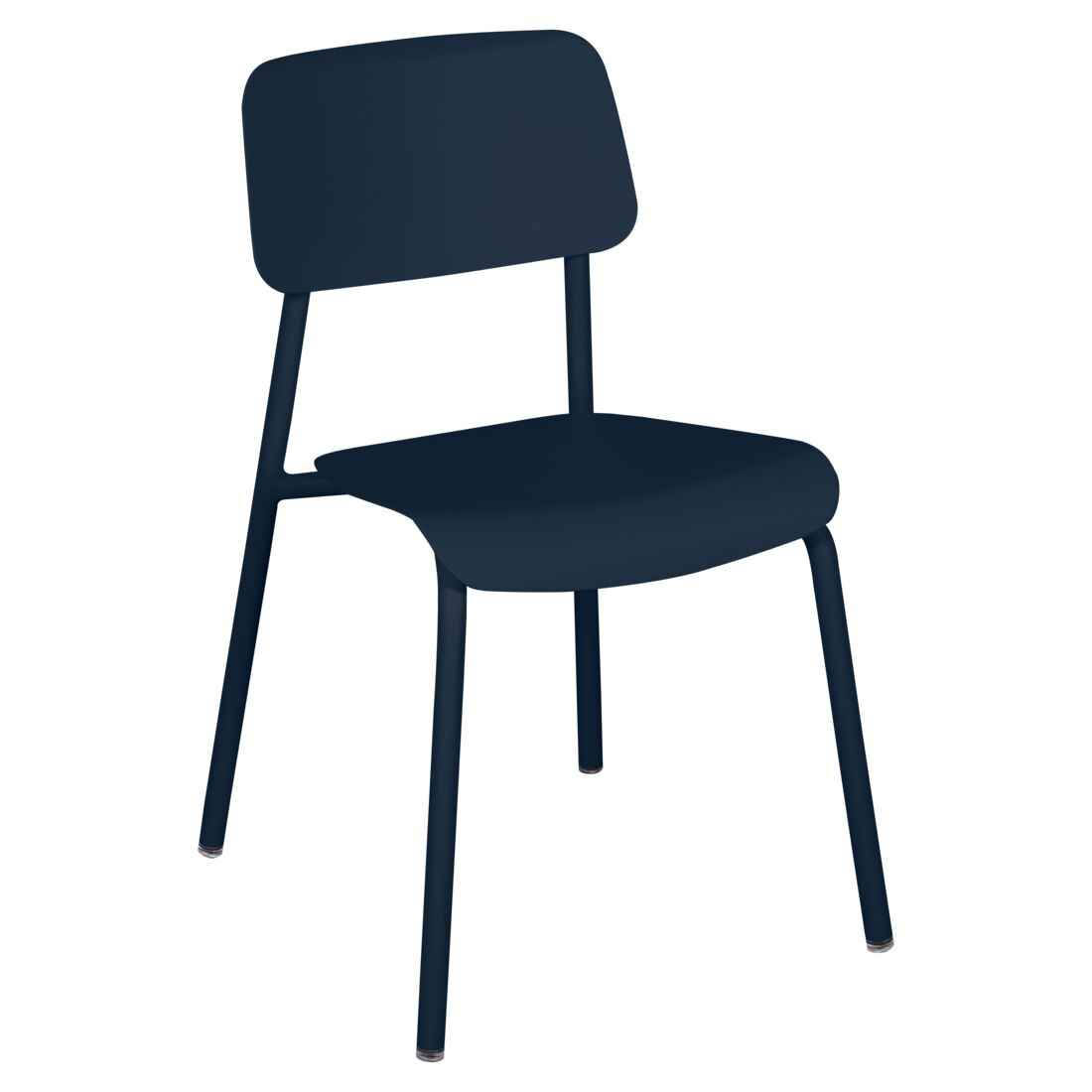 CHAISE STUDIE FERMOB Bleu abysse