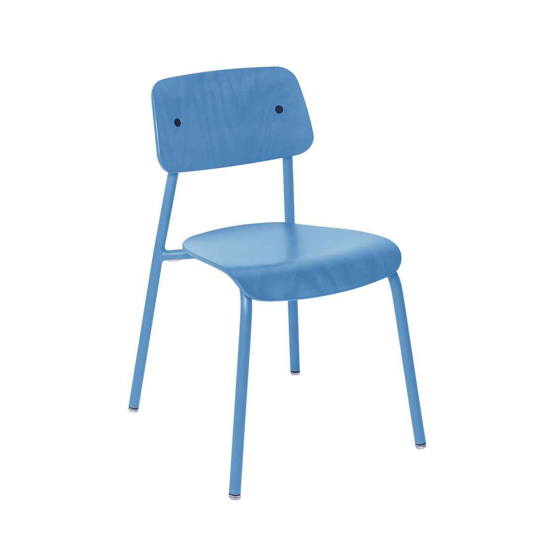 CHAISE BOIS TEINTÉ STUDIE FERMOB Bleu maya