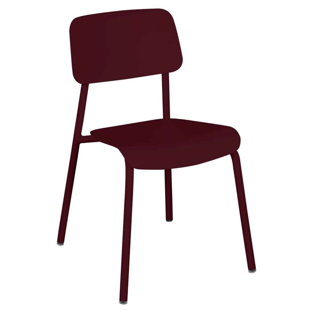 CHAISE STUDIE FERMOB Cerise noire