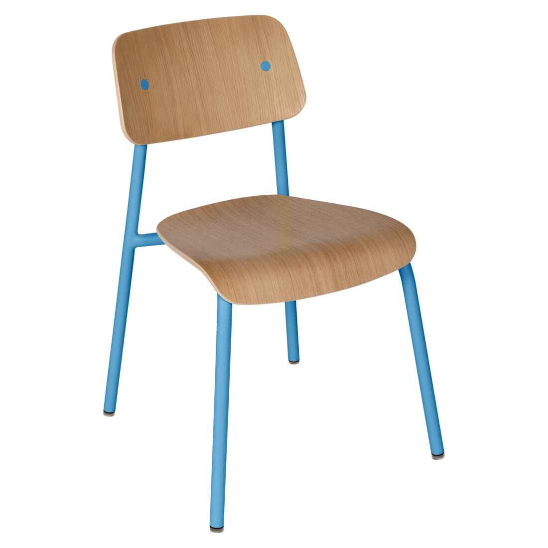 CHAISE CHÊNE STUDIE FERMOB Bleu maya