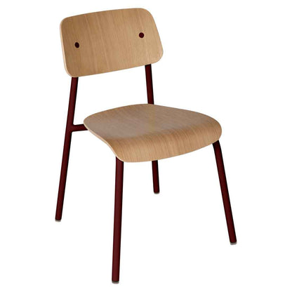 CHAISE CHÊNE STUDIE FERMOB Cerise noire