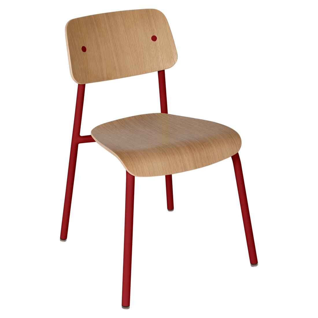 CHAISE CHÊNE STUDIE FERMOB Piment
