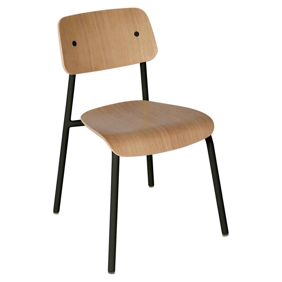 CHAISE CHÊNE STUDIE FERMOB Réglisse