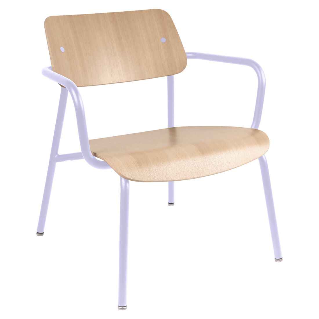 FAUTEUIL LOUNGE CHÊNE STUDIE FERMOB Guimauve