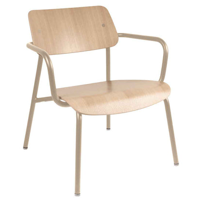 FAUTEUIL LOUNGE CHÊNE STUDIE FERMOB Muscade