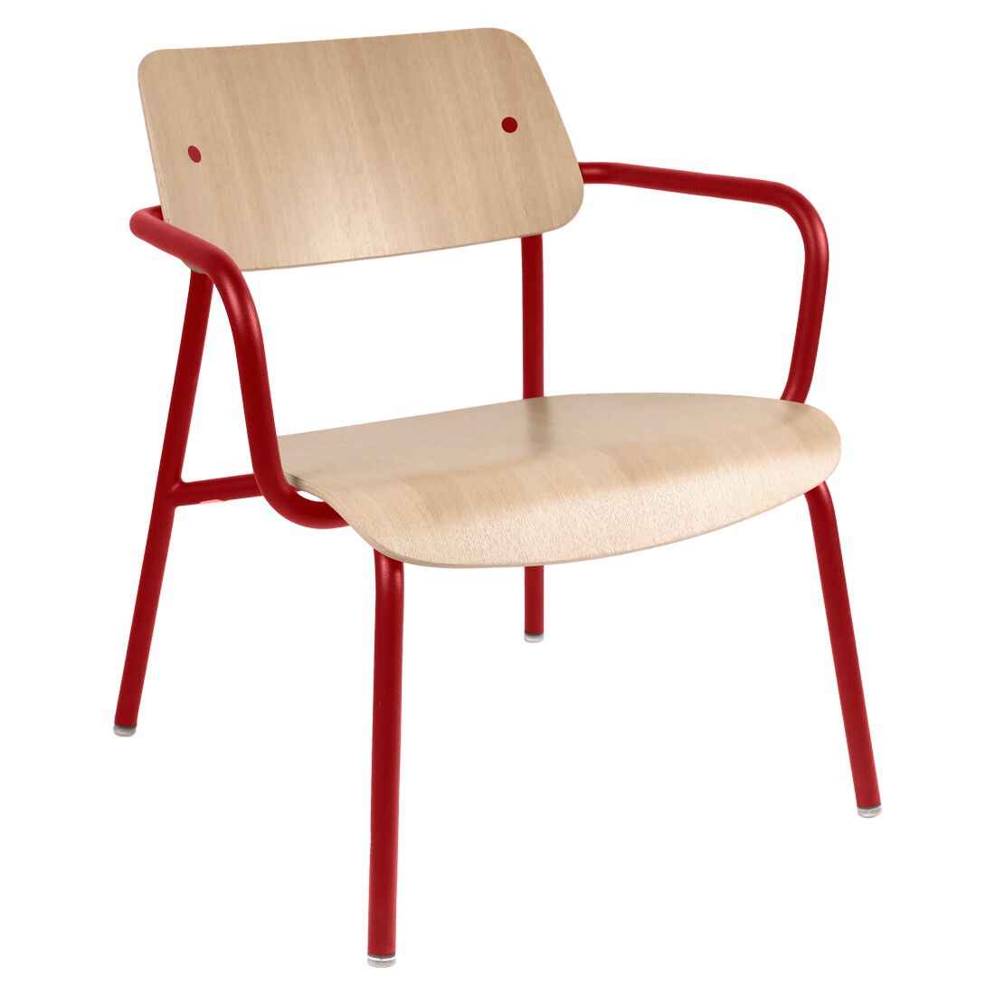 FAUTEUIL LOUNGE CHÊNE STUDIE FERMOB Piment
