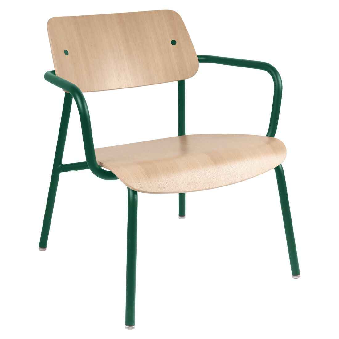 FAUTEUIL LOUNGE CHÊNE STUDIE FERMOB Vert cèdre