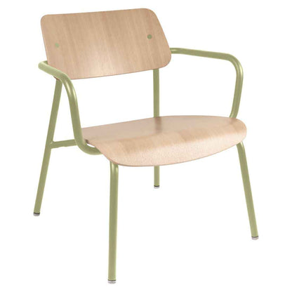FAUTEUIL LOUNGE CHÊNE STUDIE FERMOB Vert tilleul