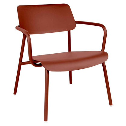 FAUTEUIL LOUNGE STUDIE FERMOB Ocre rouge
