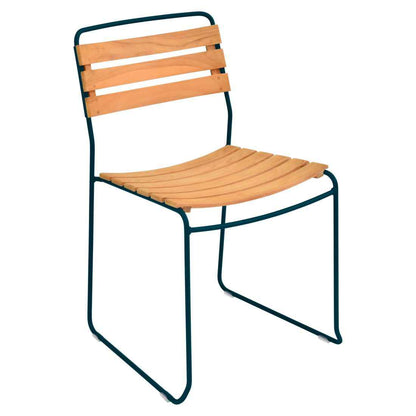 CHAISE TECK SURPRISING FERMOB Bleu acapulco