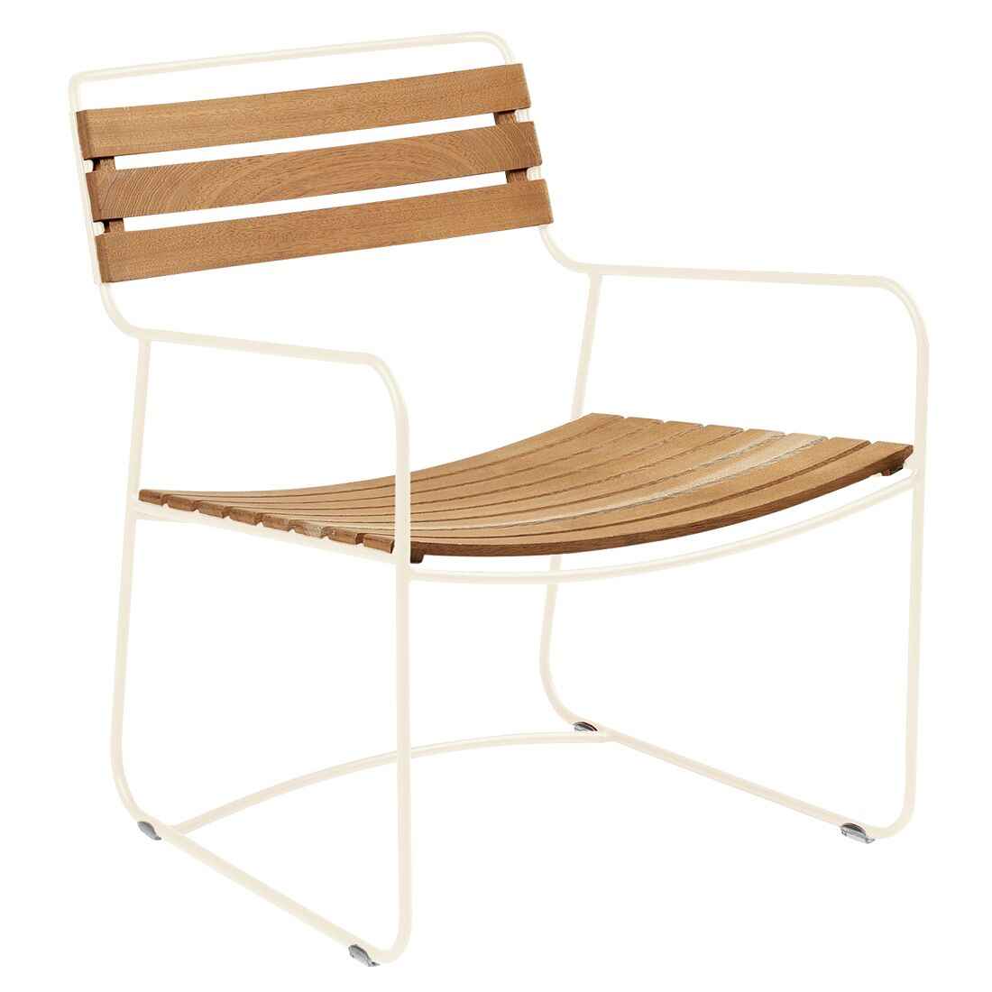FAUTEUIL BAS TECK SURPRISING FERMOB Beige latte