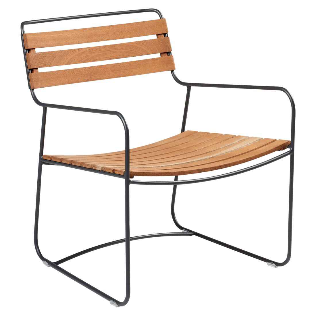 FAUTEUIL BAS TECK SURPRISING FERMOB Carbone