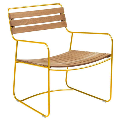FAUTEUIL BAS TECK SURPRISING FERMOB Miel