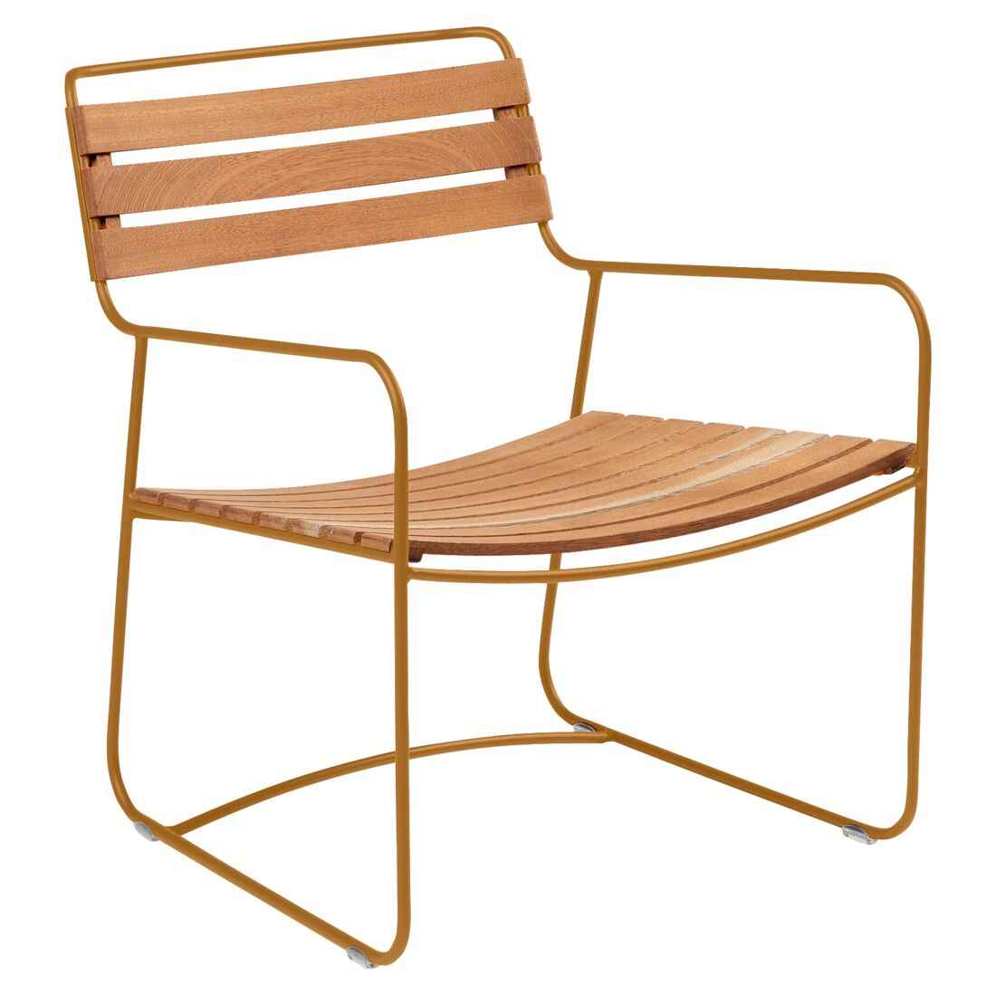 FAUTEUIL BAS TECK SURPRISING FERMOB Pain d'épices