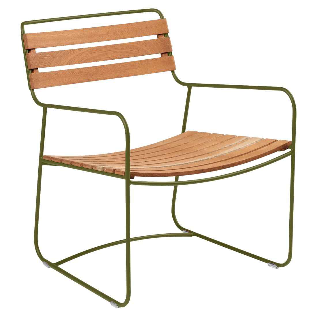 FAUTEUIL BAS TECK SURPRISING FERMOB Pesto