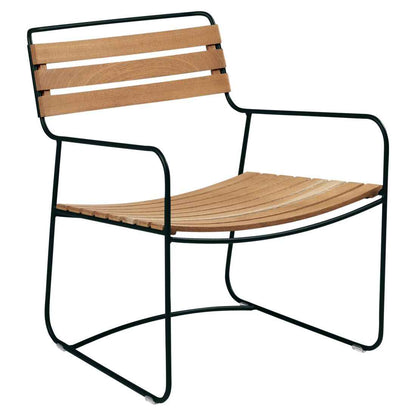 FAUTEUIL BAS TECK SURPRISING FERMOB Réglisse